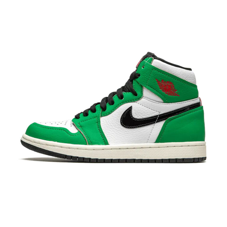 Air Jordan 1 High Lucky Green – vedere spre stânga
