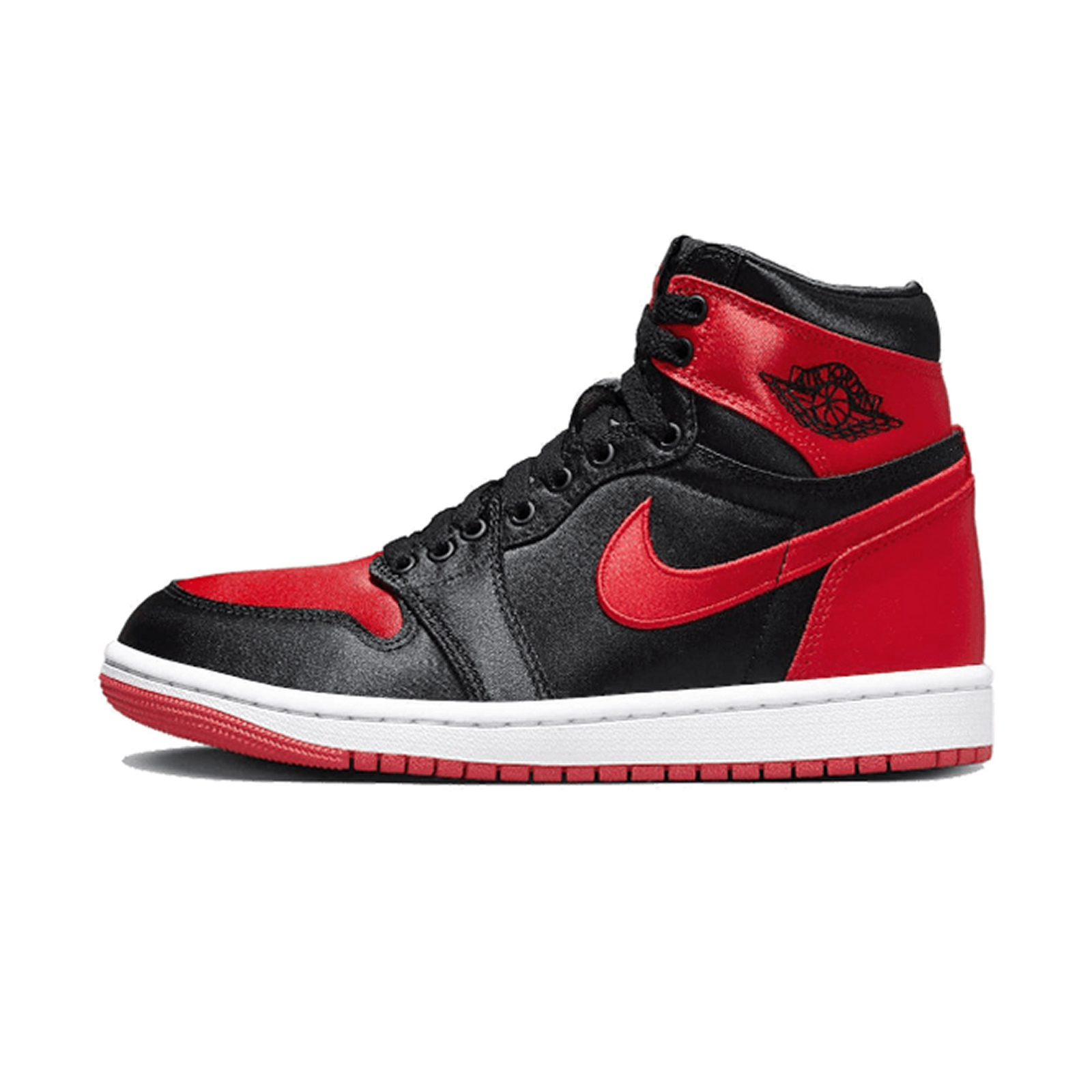 Air Jordan 1 Retro High OG Satin Bred – vedere spre stânga