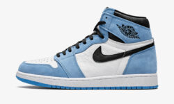 Air Jordan 1 High University Blue – vedere spre stânga