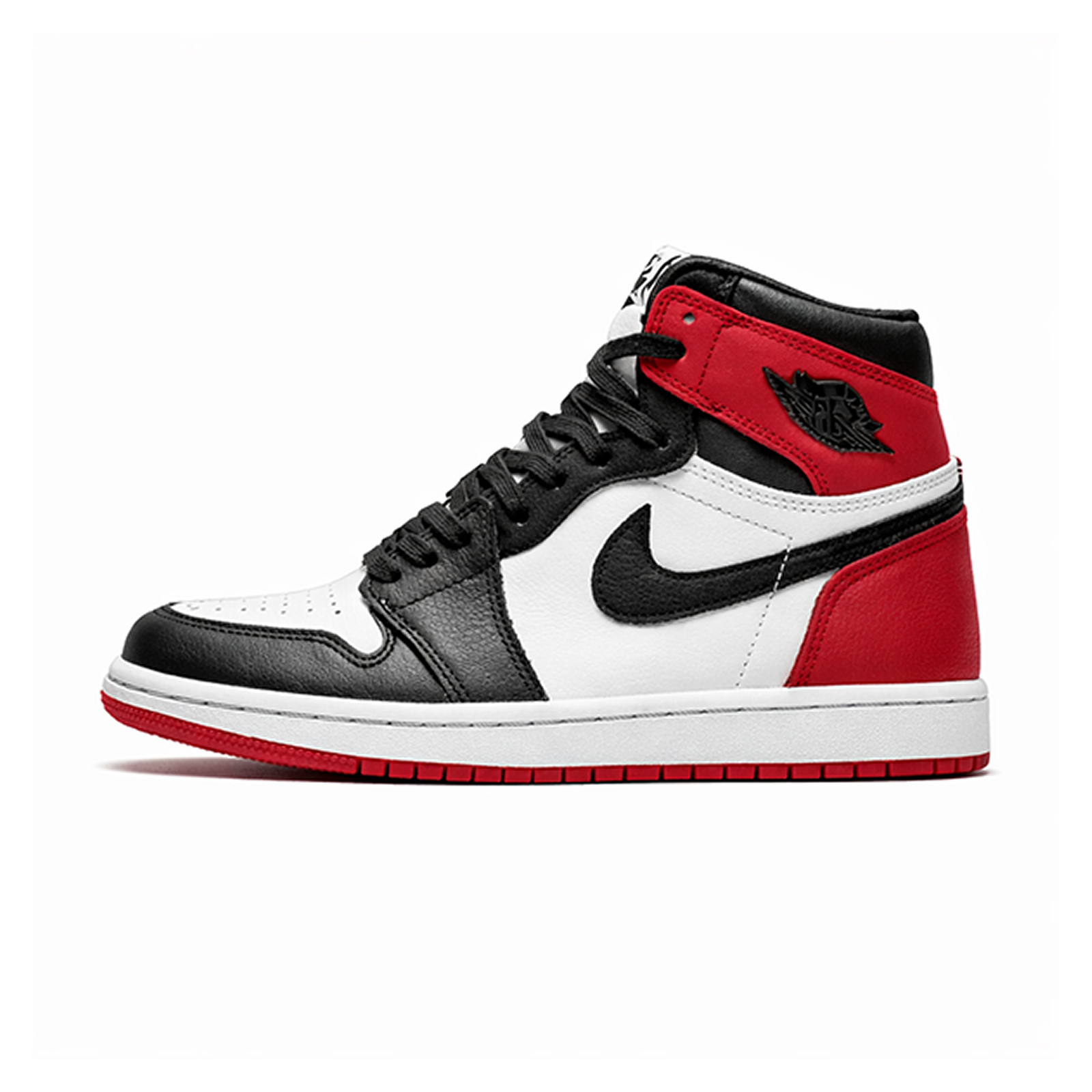 Air Jordan 1 Retro High Satin Black Toe – vedere spre stânga