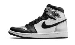Air Jordan 1 Retro High Silver Toe – vedere spre stânga