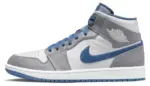 AIR JORDAN 1 MID TRUE BLUE - imagine 5