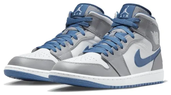 AIR JORDAN 1 MID TRUE BLUE - imagine 6