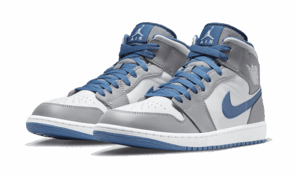 AIR JORDAN 1 MID TRUE BLUE - imagine 3