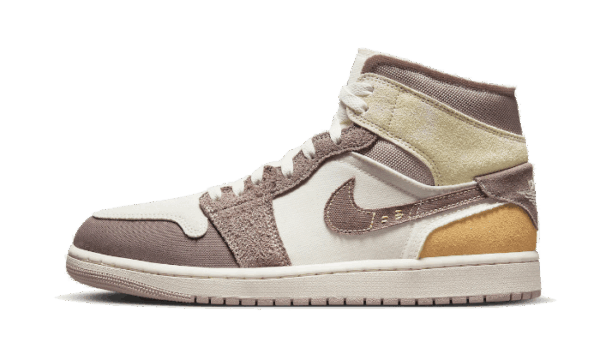 Air Jordan 1 Mid SE Craft Sail Taupe Haze - imagine 2