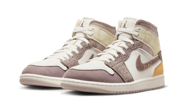 Air Jordan 1 Mid SE Craft Sail Taupe Haze - imagine 3