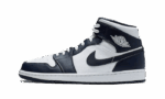 Air Jordan 1 Mid White Metallic Gold Obsidian
