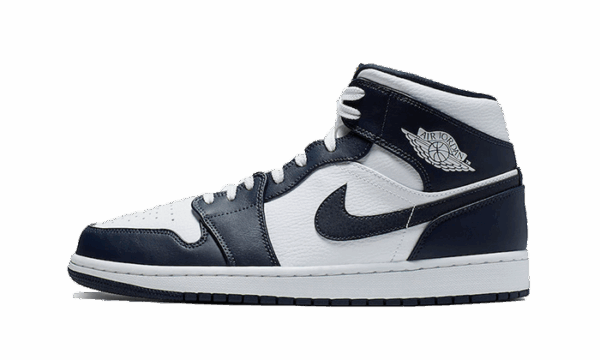 Air Jordan 1 Mid White Metallic Gold Obsidian - imagine 2