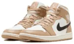 Air Jordan 1 Mid Tan Black - imagine 5