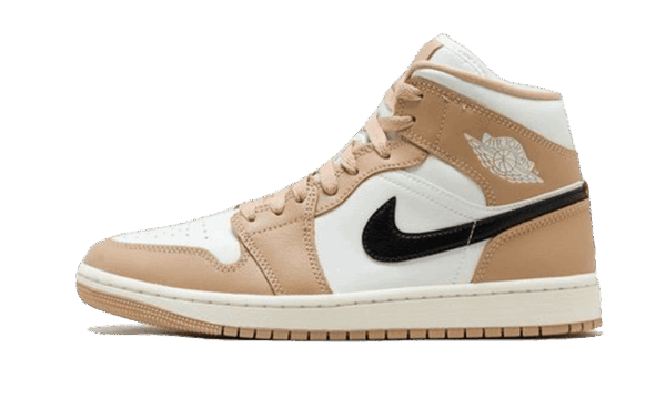 Air Jordan 1 Mid Tan Black - imagine 4