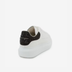 Alexander McQueen Oversized Sneaker – White/ Black Crystals - imagine 4