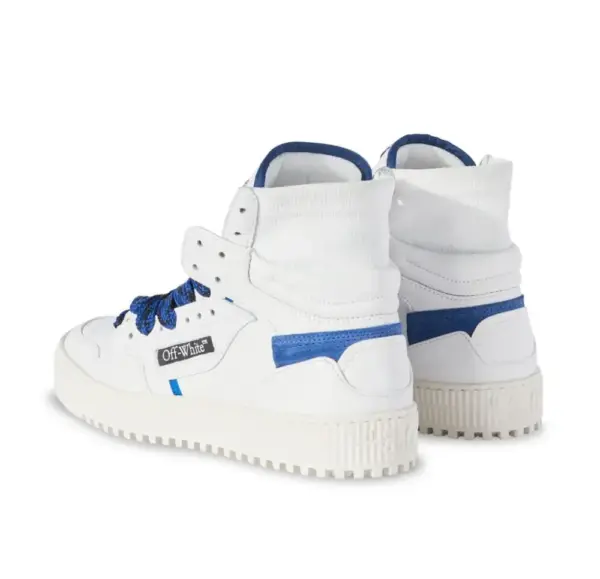 Off-White 3.0 Off Court leather sneakers White/Blue - imagine 2
