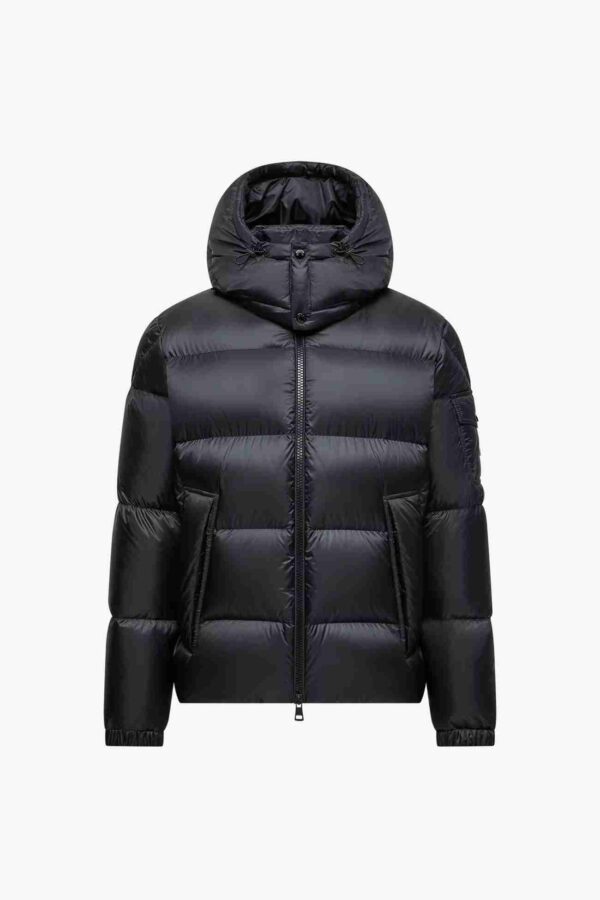 Geaca Moncler Couyere Hooded Short Down Black - imagine 4