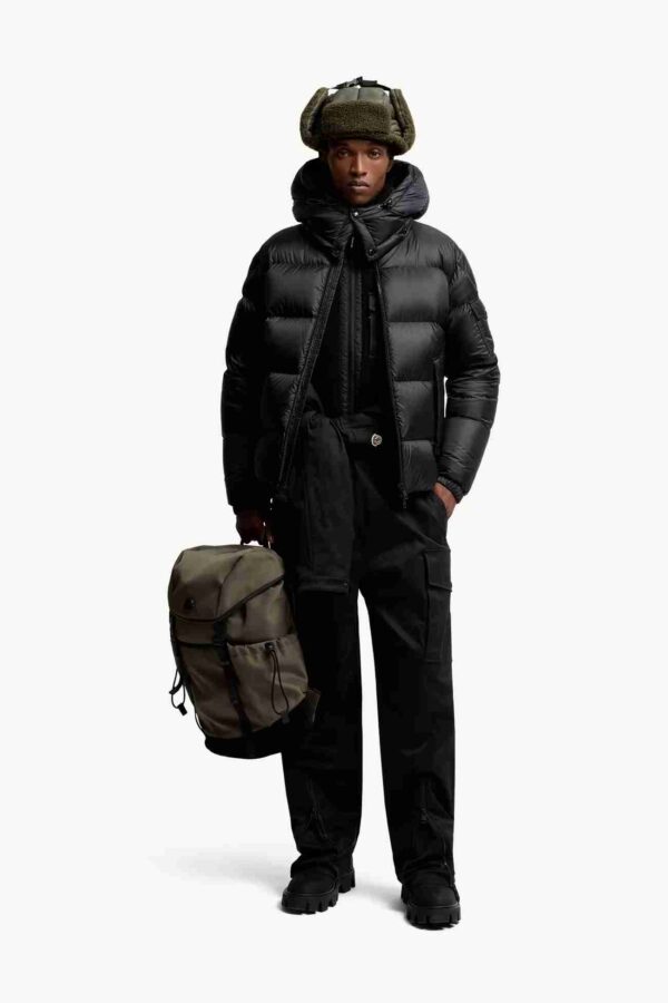 Geaca Moncler Couyere Hooded Short Down Black - imagine 3