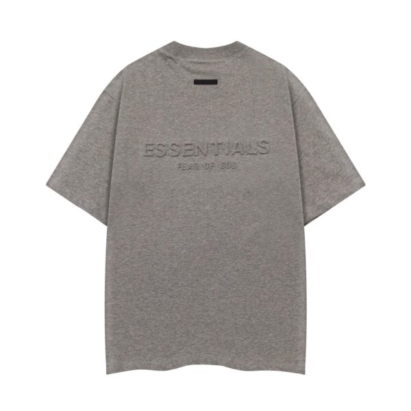 Tricou Essentials Fear of God 3D Gri , Oversize Fit - imagine 2