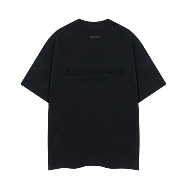 Tricou Essentials Fear of God 3D Negru , Oversize Fit - imagine 2