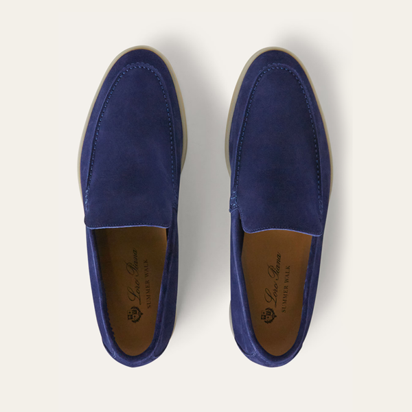 Pantofi Loro Piana Summer Indaco - imagine 2
