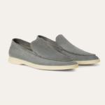 Pantofi Loro Piana Summer Gull Gray - imagine 2