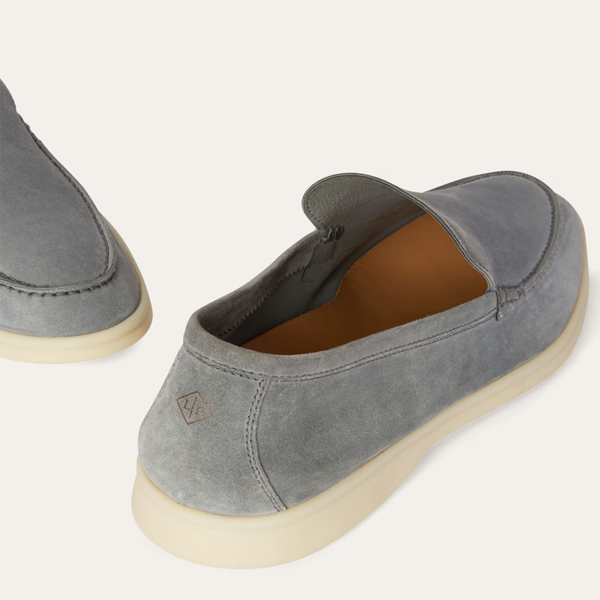Pantofi Loro Piana Summer Gull Gray - imagine 3