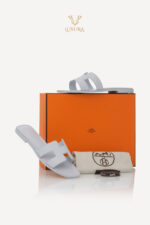 Papuci Hermes Oran ,Bleu Glacier - imagine 2