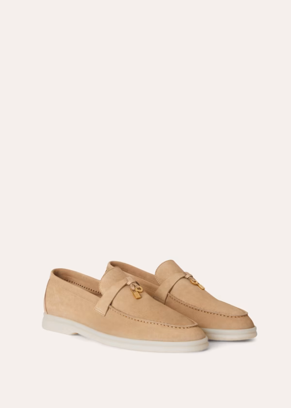 Pantofi Loro Piana Summer Charms Walk Suede Cashmere - imagine 5