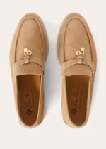 Pantofi Loro Piana Summer Charms Walk Suede Cashmere - imagine 2