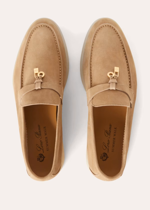Pantofi Loro Piana Summer Charms Walk Suede Cashmere - imagine 2