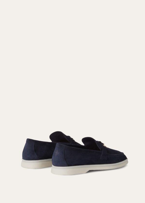 Pantofi Loro Piana Summer Charms Walk Suede Argo Blue Melange - imagine 5