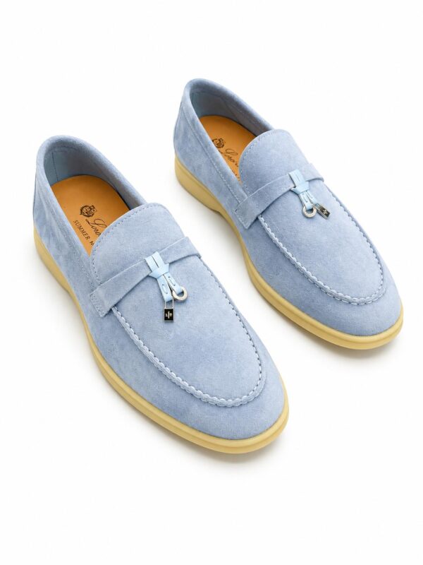 Pantofi Loro Piana Summer Charms Walk Sky Blue - imagine 2