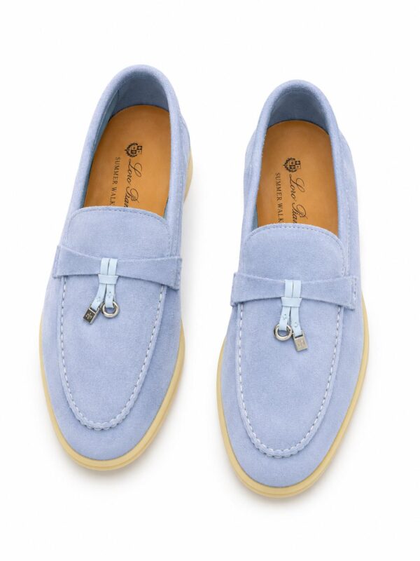 Pantofi Loro Piana Summer Charms Walk Sky Blue - imagine 3