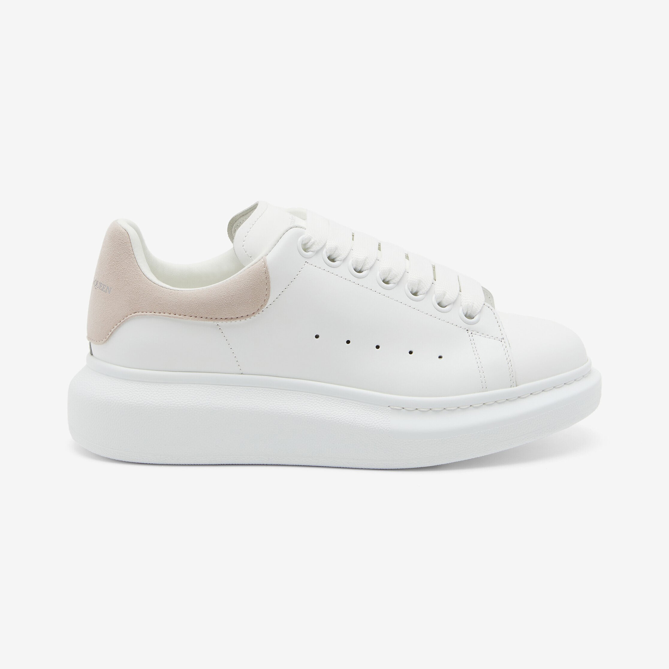 Alexander McQueen Oversized Sneaker White/Patchouli - profil spre dreapta Alexander McQueen Oversized Sneaker White/Patchouli, profil spre dreapta