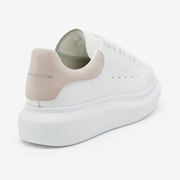 Alexander McQueen Oversized Sneaker White/Patchouli, vedere din spate