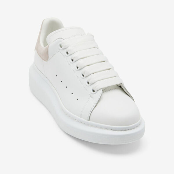 Alexander McQueen Oversized Sneaker White/Patchouli, vedere din față