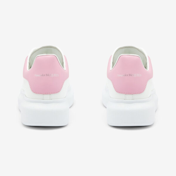Alexander McQueen Oversized Sneaker White/Pink, vedere din spate
