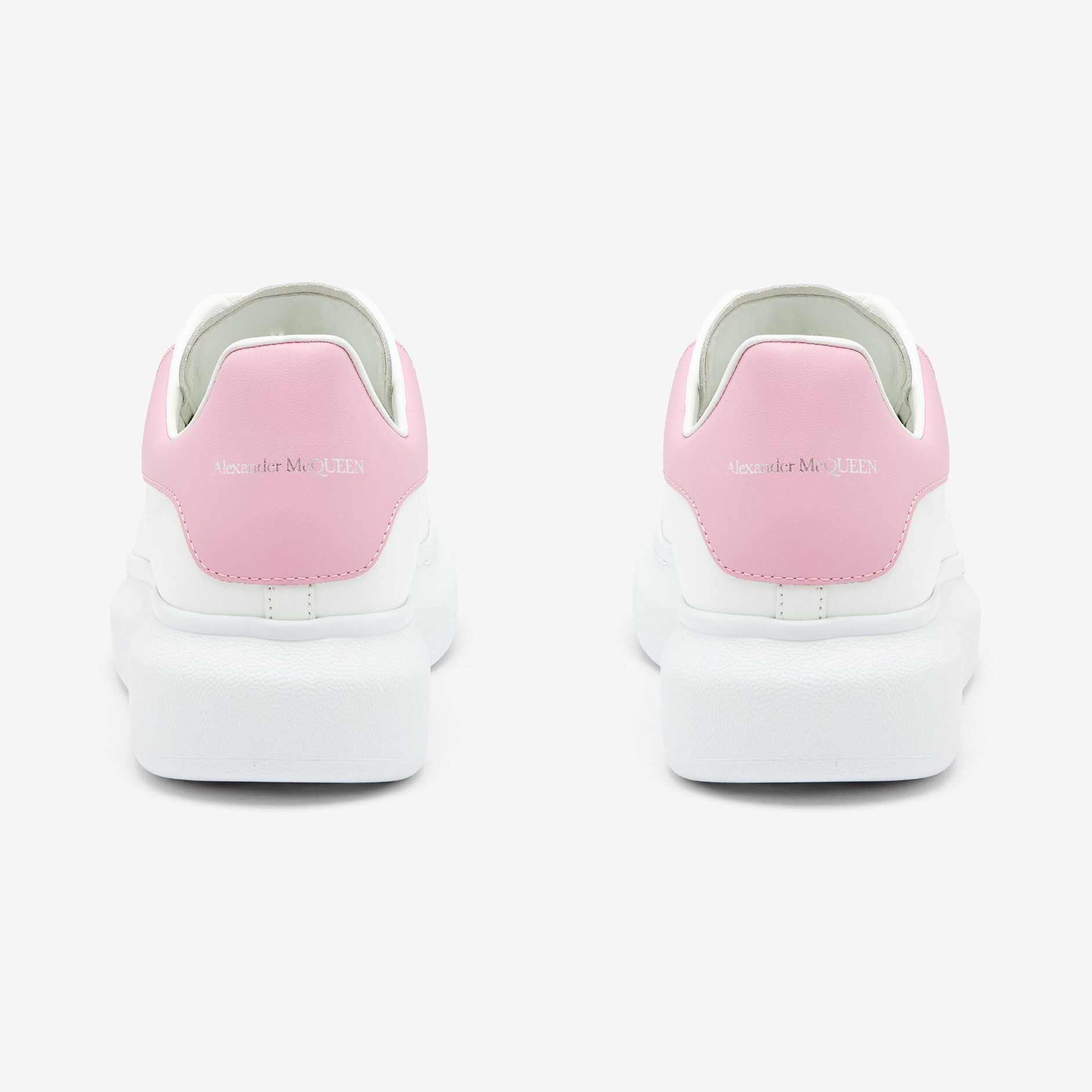 Alexander McQueen Oversized Sneaker White/Pink, vedere din spate
