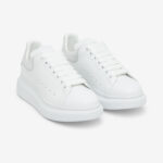 Alexander McQueen Oversized Sneaker White/Silver, vedere din față