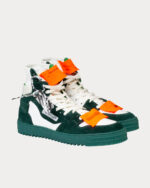 Off-White 3.0 Off Court Forest Green / White - pereche, vedere trei sferturi