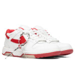Off-White Out Of Office White / Red - pereche, trei sferturi din față