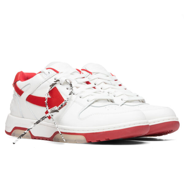 Off-White Out Of Office White / Red - pereche, trei sferturi din față