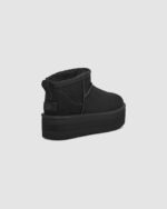 UGG Classic Ultra Mini Platform Black, vedere din spate