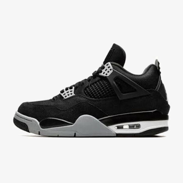 Air Jordan 4 Retro Black Canvas - vedere laterală