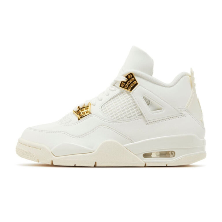 Air Jordan 4 Retro "Metallic Gold" - vedere laterală