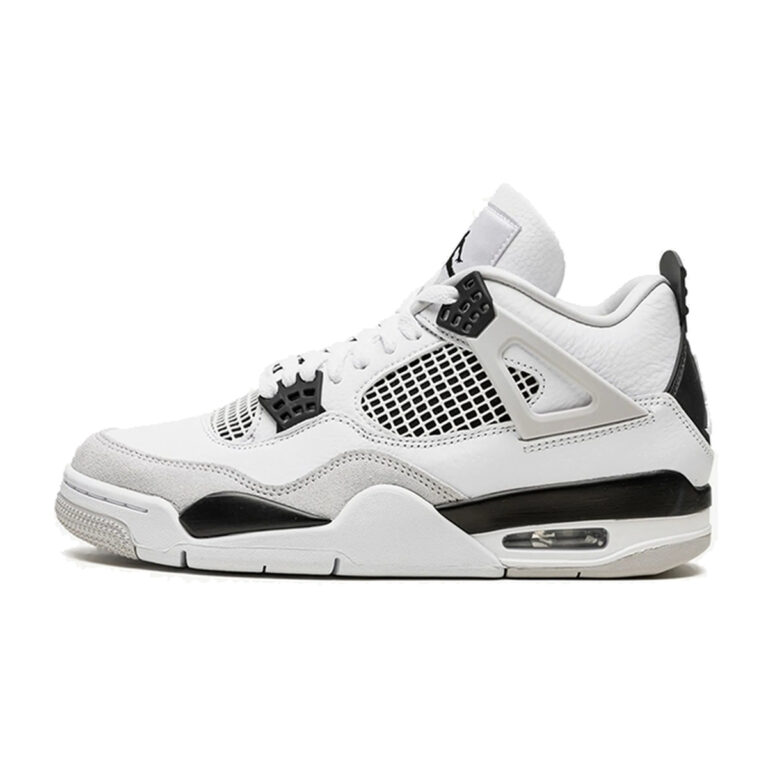 Air Jordan 4 Retro Military Black - vedere laterală