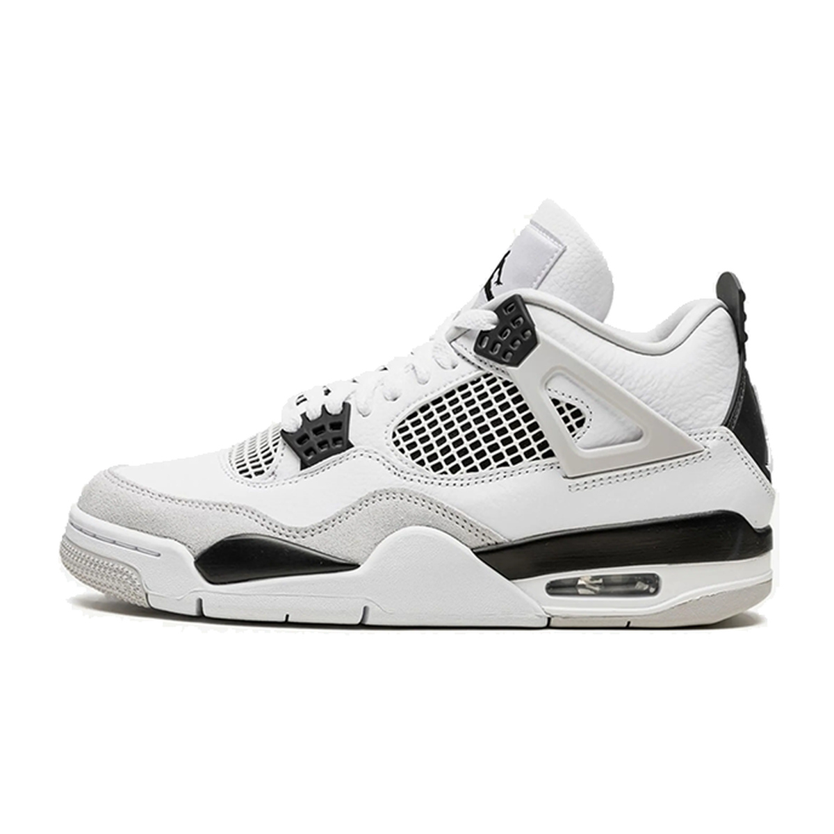 Air Jordan 4 Retro Military Black - vedere laterală