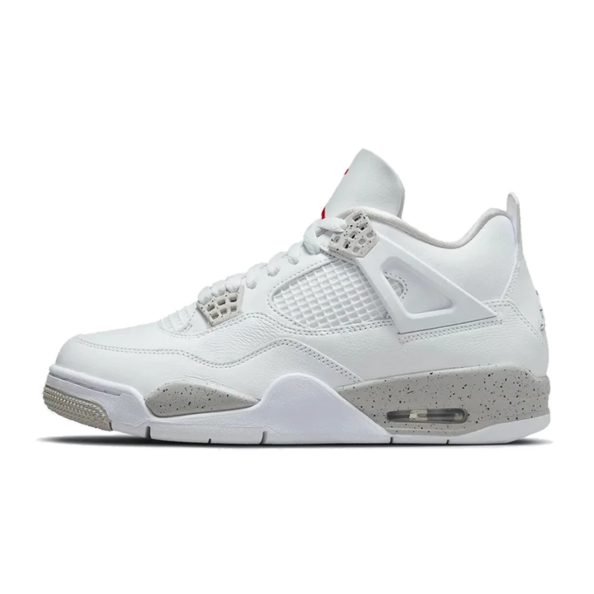 Air Jordan 4 Retro 'White Oreo' 2021 (GS) - vedere laterală