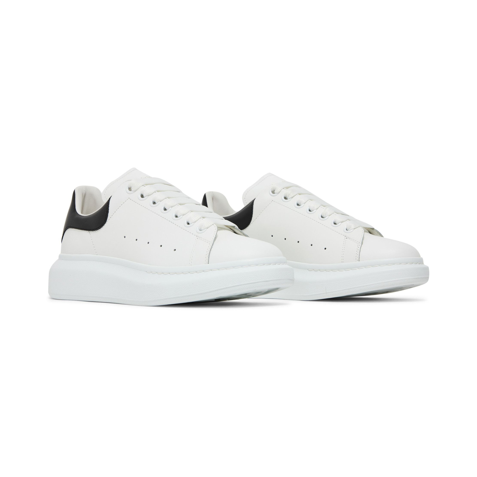 Alexander McQueen Oversized Sneaker White/Black, pereche, vedere din față