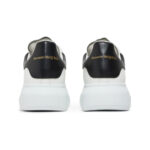 Alexander McQueen Oversized Sneaker White/Black, pereche, vedere din spate