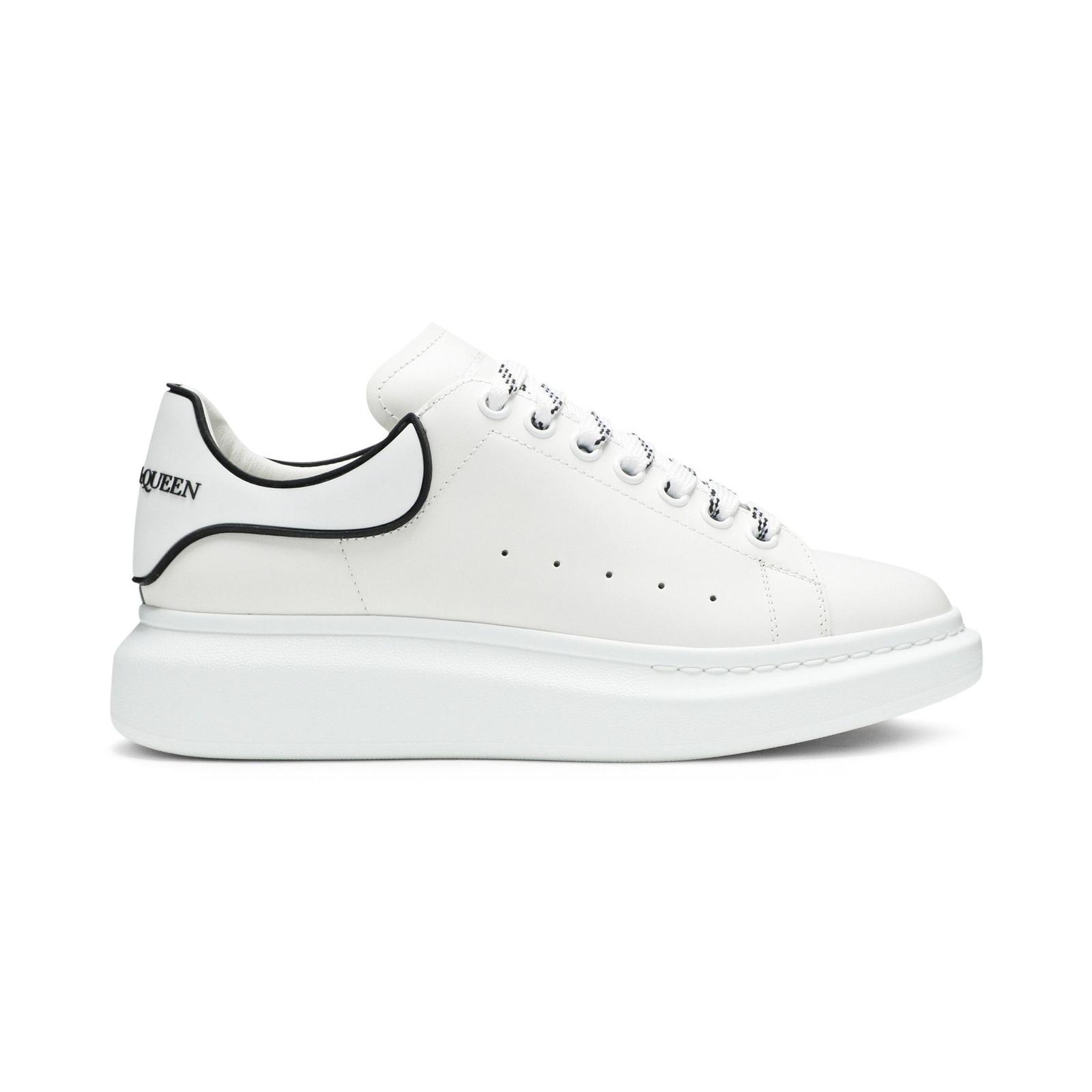 Alexander McQueen Oversized White Lace Up, profil lateral spre dreapta