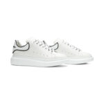 Alexander McQueen Oversized White Lace Up, pereche, vedere din față