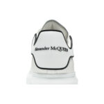 Alexander McQueen Oversized White Lace Up, detaliu călcâi și logo